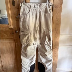 EUC Marmot Snow/Ski Pants Off White/Light Tan